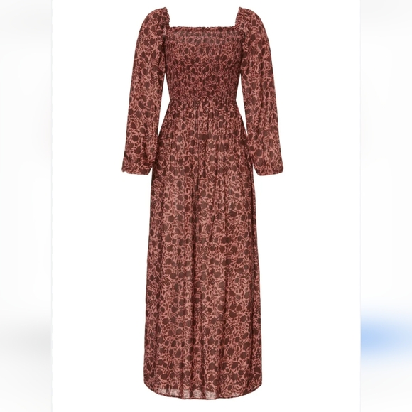 Faherty Susanna Smocked Dress In Montserrat Floral - Picture 2 of 8